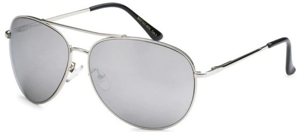 C-Store Direct Wholesale Air Force 8AF107-SLM Spring Hinge Silver Unisex Aviator Sunglasses [Wholesale] - C-Store Direct Wholesale