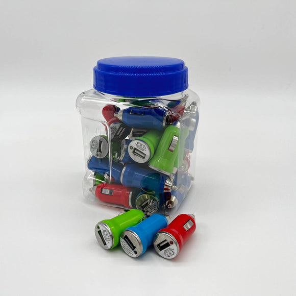 Bulk Car Adapter (15pcs Assorted Colors) [Wholesale]